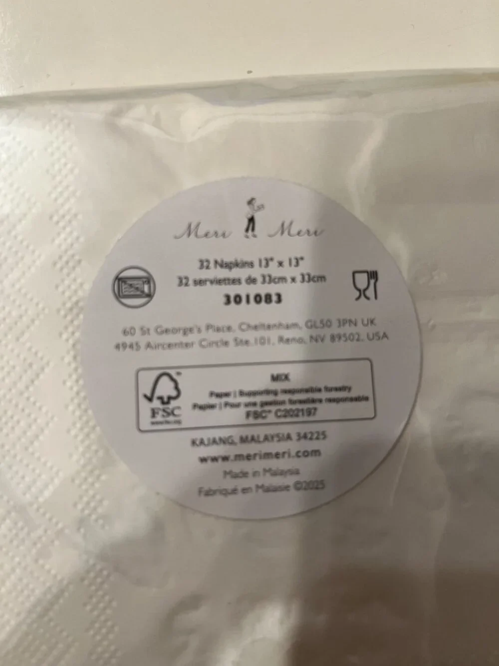 Baby Shower Party Supplies (Boy) Meri Meri Oh Baby Plates Napkins NWT (ps/x)